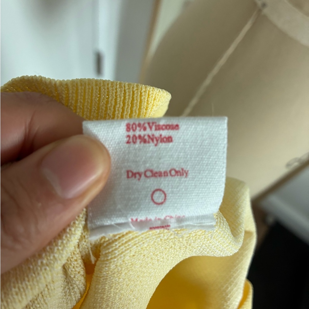 Lisa Says Gah Yellow and White Gingham Cardigan - Picture 6 of 6